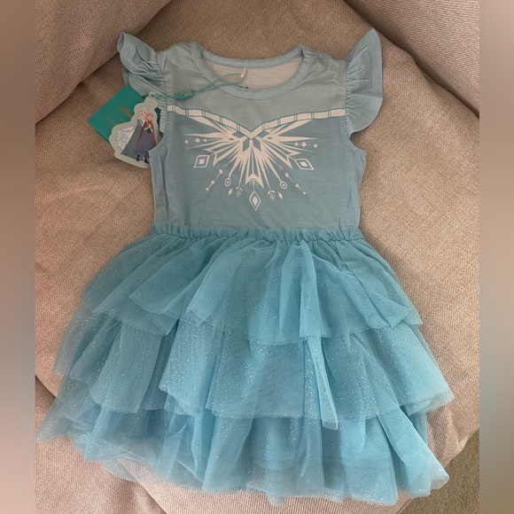 POSH PEANUT DISNEY FROZEN ELSA TULLE DRESS 3/4T - Picture 5 of 7